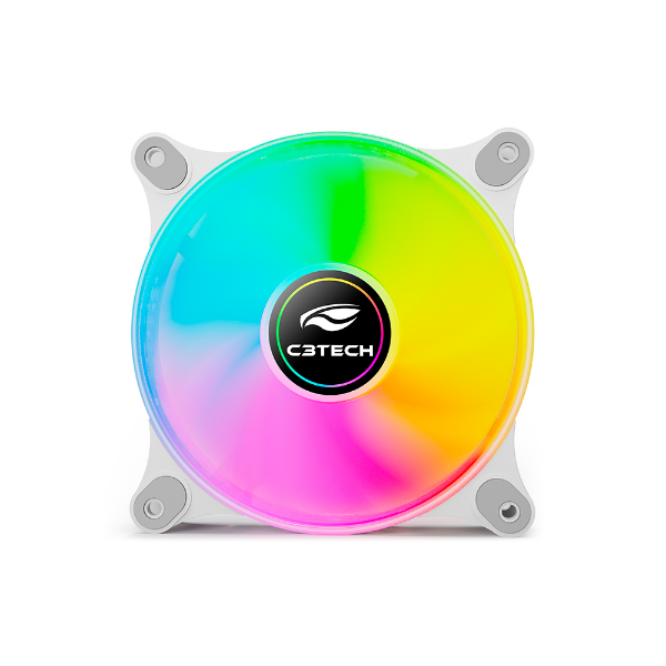 Imagem de COOLER PARA GABINETE C3TECH F9-L160WH RGB 12CM