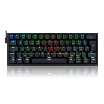 Imagem de TECLADO REDRAGON MECANICO GAMER FIZZ PRO RGB PRETO SWITCH AZUL SEM FIO K616-RGB-B (PT-BLUE)