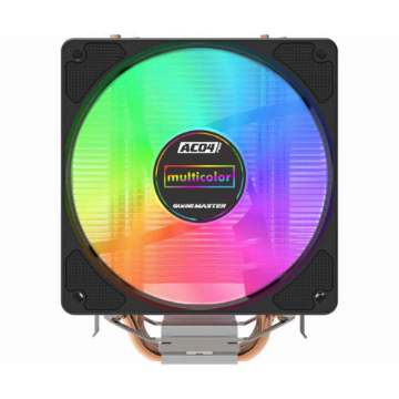 Imagem de COOLER PARA PROCESSADOR K-MEX AC04 120MM INTEL/AMD MULTICOLOR PRETO