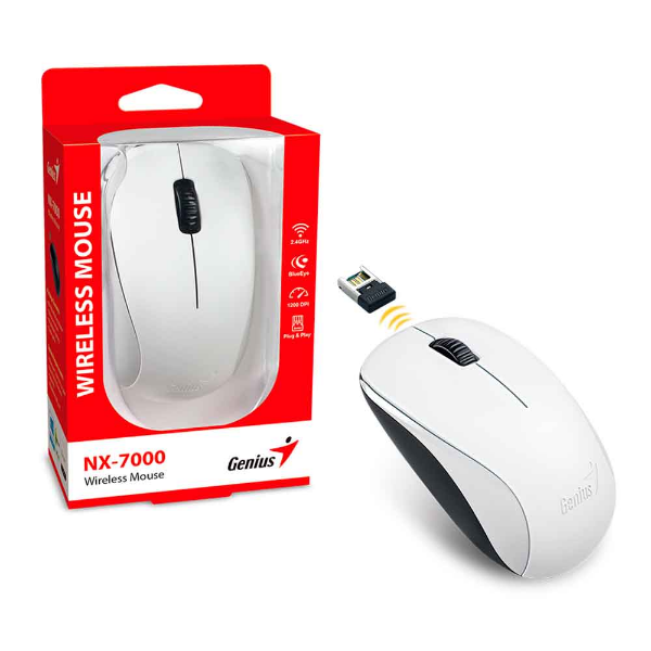 Imagem de MOUSE GENIUS NX-7000 SEM FIO BRANCO