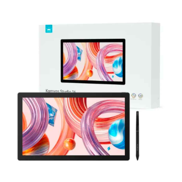 Imagem de MESA DIGITALIZADORA KS1601 HUION KAMVAS STUDIO - TAMANHO 16", TELA QHD 2,5K, SEM FIO