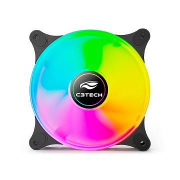 Imagem de COOLER PARA GABINETE C3TECH F9-L160BK RGB 12CM C3T