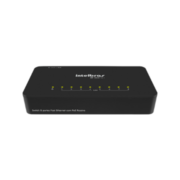 Imagem de SWITCH INTELBRAS 8P FAST SF 800 Q+ 4760020 POE PASSIVO