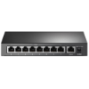 Imagem de SWITCH 9 PORTAS 10/100 TP-LINK TL-SF1009P DE MESA FAST ETHERNET (8 PORTAS POE)