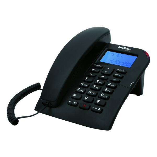 Imagem de TELEFONE INTELBRAS TC 60 ID 4000074 COM FIO PRETO