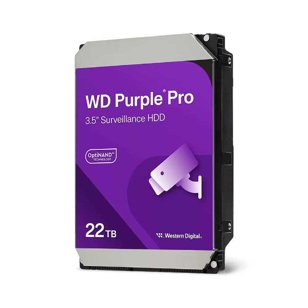 Imagem de HDD WD PURPLE 22 TB PARA SEGURANCA / VIGILANCIA / DVR - WD221PURP