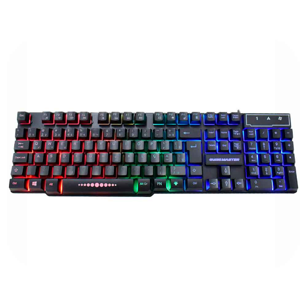 Imagem de TECLADO K-MEX GAMER KM-5228 RGB RAINBOW ANTI GHOST