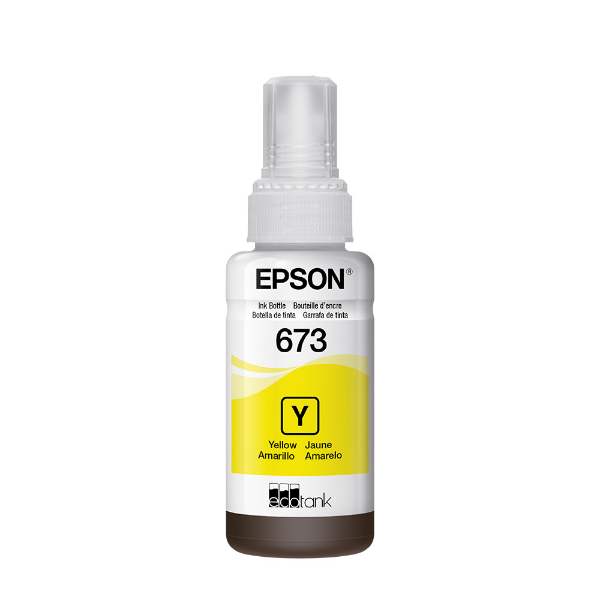 Imagem de GARRAFA/REFIL DE TINTA EPSON T673420-AL AMARELO P/ L800 L805 L1800