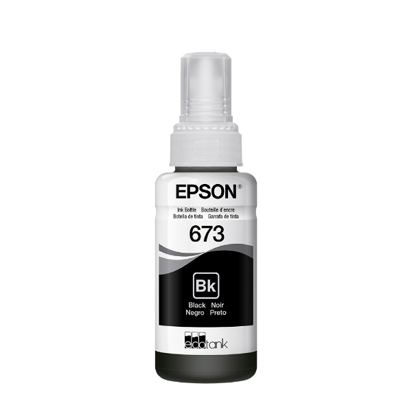 Imagem de GARRAFA/REFIL DE TINTA EPSON T673120-AL PRETO P/ L800 L805 L1800