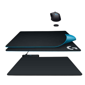 Imagem de MOUSEPAD GAMER LOGITECH C/ BASE CARREGAMENTO G POWERPLAY PRETO - 943-000208