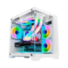 Imagem de GABINETE GAMER K-MEX SPACE AQUA WHITE - CG-W1KN - MICRO ATX