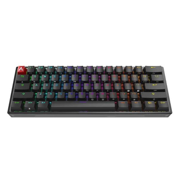 Imagem de TECLADO GAMER MECANICO AOC AGON CHERRY MX RED 60% RGB 360° AGK600 PRETO