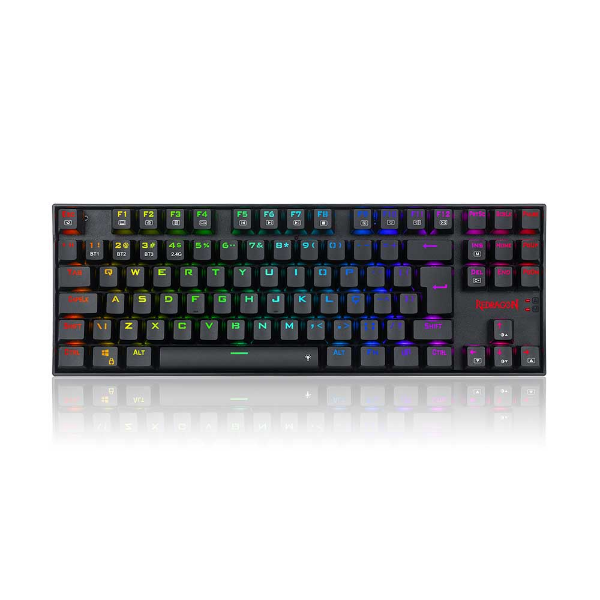 Imagem de TECLADO REDRAGON MECANICO GAMER KUMARA PRO RGB WIRELESS PRETO SWITCH BROWN K552RGB-BRS-B (PT BROWN)