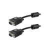 Imagem de CABO VGA MACHO + VGA MACHO - C/ FILTRO - PRETO - 5M - 018-9574