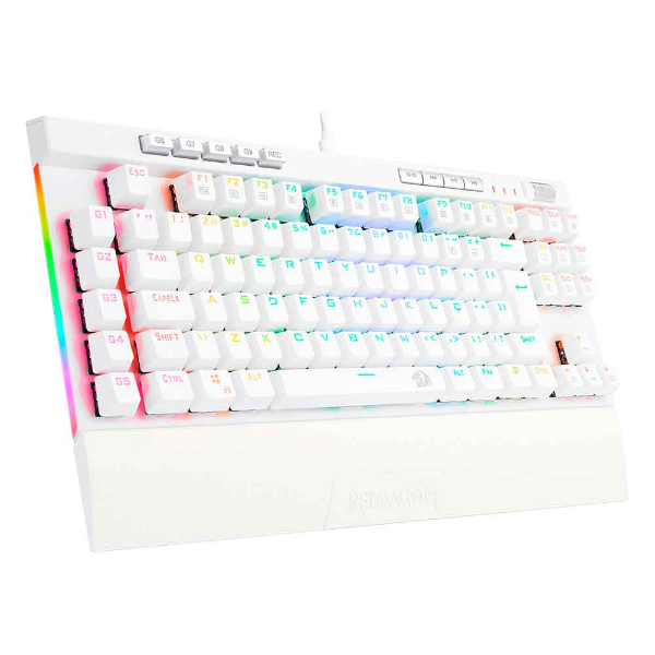 Imagem de TECLADO GAMER REDRAGON MAGIC-WAND PRO RGB BRANCO SWITCH K587W-RGB-PRO (PT-BROWN)