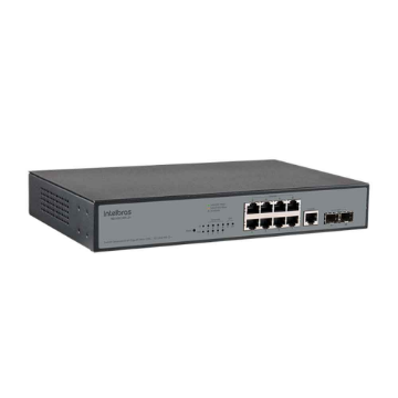 Imagem de SWITCH INTELBRAS 8P GIGA + 2P SG 1002 MR L2+  MINI-GBIC GERENCIAVEL - 4760041