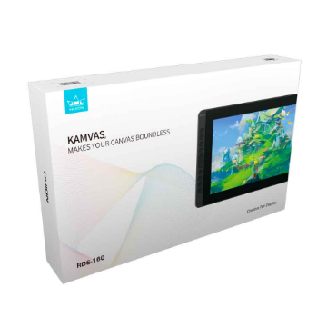 Imagem de MESA DIGITALIZADORA RDS160-K HUION KAMVAS - TAMANHO 16", TELA FULL HD, COM 10 BOTOES PROGRAMAVEIS