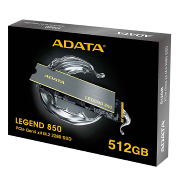 Imagem de SSD ADATA LEGEND 850 512GB M.2 2280 NVME PCIE 4.0 - ALEG-850-512GCS