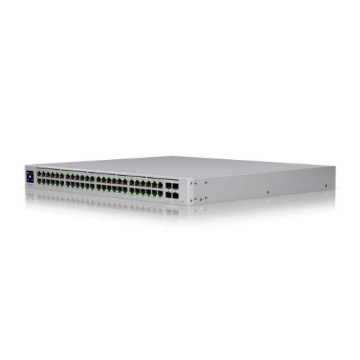 Imagem de SWITCH UBIQUITI GERENCIAVEL L3 48 PORTAS GIGABIT + 04 SFP+ DE 10GB USW-PRO-48-POE RACK