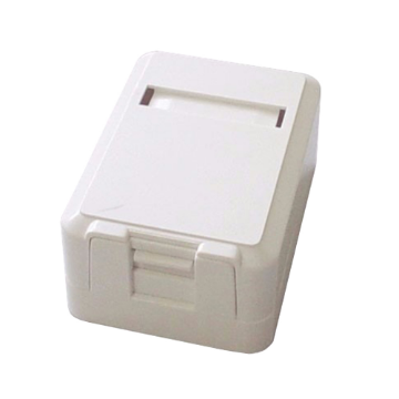 Imagem de CAIXA SOBREPOR PARA CONECTOR FEMEA 1 KEYSTONE - MODELO CAT5E CAT6 - MUCX0010 - MULTITOC