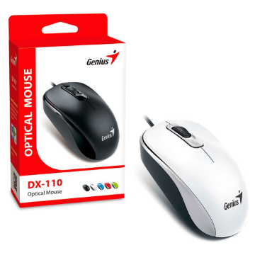 Imagem de MOUSE GENIUS DX-110 OPTICO USB BRANCO