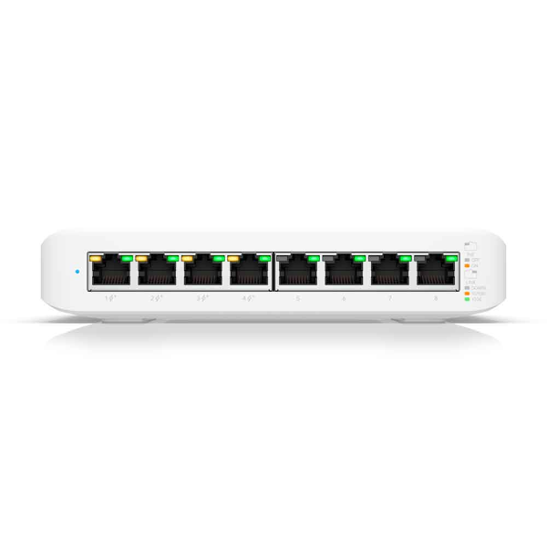 Imagem de SWITCH UBIQUITI GERENCIAVEL 08 PORTAS GIGABIT USW-LITE-8-POE