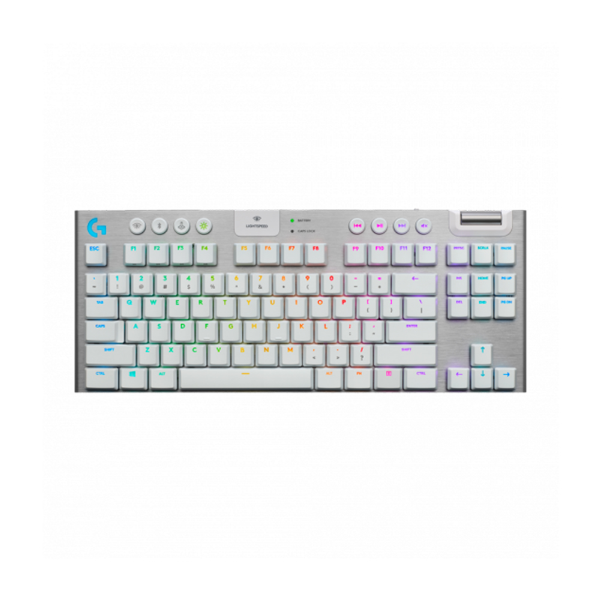 Imagem de TECLADO LOGITECH GAMER G915 TKL LIGHTSPEED SEM FIO WHITE