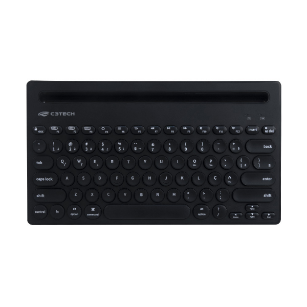 Imagem de TECLADO C3TECH S/ FIO RC NANO E BLUETOOTH PRETO - K-BT200BK