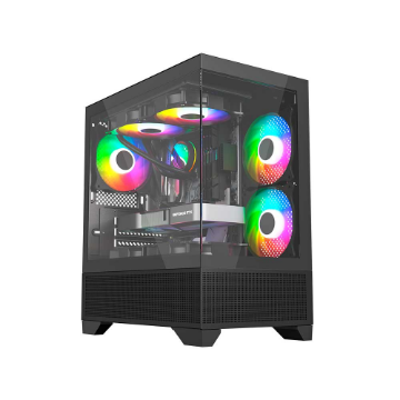 Imagem de GABINETE GAMER LIKETEC OPERA DARK SEM FAN MICRO ATX PRETO 2086