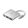 Imagem de HUB USB C C3TECH 3.0 3 PORTAS COM SAIDA HDMI 4K HU-D10SI PRATA