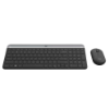 Imagem de KIT MOUSE E TECLADO LOGITECH MK470 SLIM SEM FIO USB GRAFITE