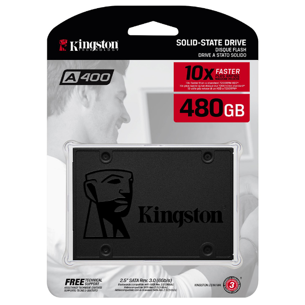 Imagem de SSD KINGSTON 480GB 2,5" SATA 3 - SA400S37/480G