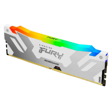 Imagem de MEMORIA KINGSTON FURY RENEGADE RGB 16GB DDR5 6000MHZ 1.35V WHITE DESKTOP - KF560C32RWA-16