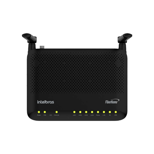 Imagem de ONU/ONT MODEM OPTICO INTELBRAS 4 LAN GIGABIT + 1FXS TR-069 DUAL BAND HG6145D2 - 4780160