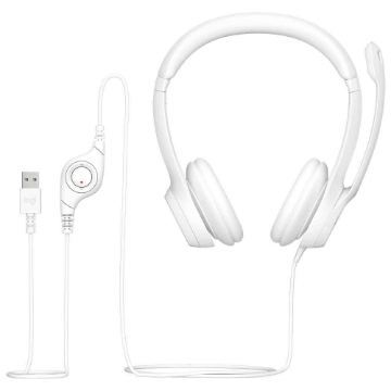 Imagem de HEADSET LOGITECH H390 - BRANCO