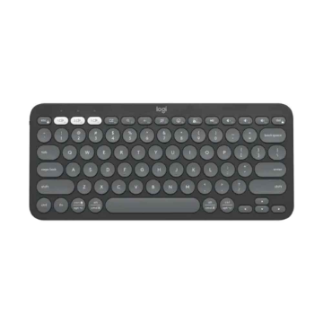 Imagem de TECLADO LOGITECH K380 PEBBLE KEYS 2 GRAFITE SEM FIO - 920-011789