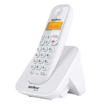 Imagem de TELEFONE INTELBRAS ID TS 3110 4123010 SEM FIO DIGITAL BRANCO