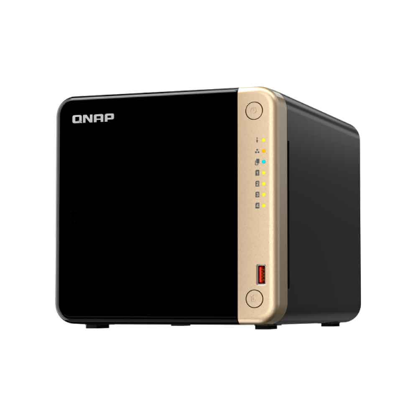 Imagem de STORAGE NAS QNAP 4 BAIAS INTEL CELERON N5095 4 CORE, 2.9GHZ, 8GB, 2x 2.5 GBE TORRE - TS-464-8G-BR