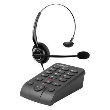 Imagem de TELEFONE INTELBRAS HEADSET ANALOGICO HSB 50 4013330 COM BASE DISCADORA PRETO