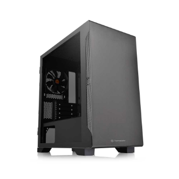 Imagem de GABINETE GAMER THERMALTAKE S100TG BLACK C/ FONTE 600W 80 PLUS  CA-3Q9-60S1WZ-00