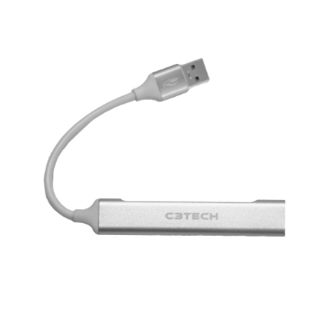 Imagem de HUB USB C3TECH 3.0 COM 1 PORTA.  3.0 3 PORTAS  2.0 HU-320SI