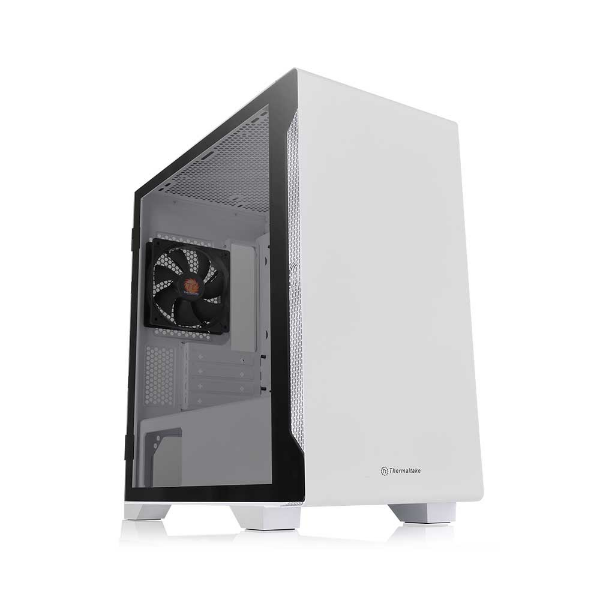 Imagem de GABINETE GAMER THERMALTAKE S100TG WHITE C/ FONTE 600W 80 PLUS  CA-3Q9-60S1WZ-00