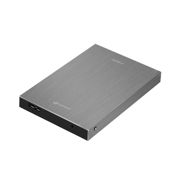 Imagem de GAVETA C3TECH PARA HD EXTERNO 2,5" USB 3.0 CH-400SI PRATA