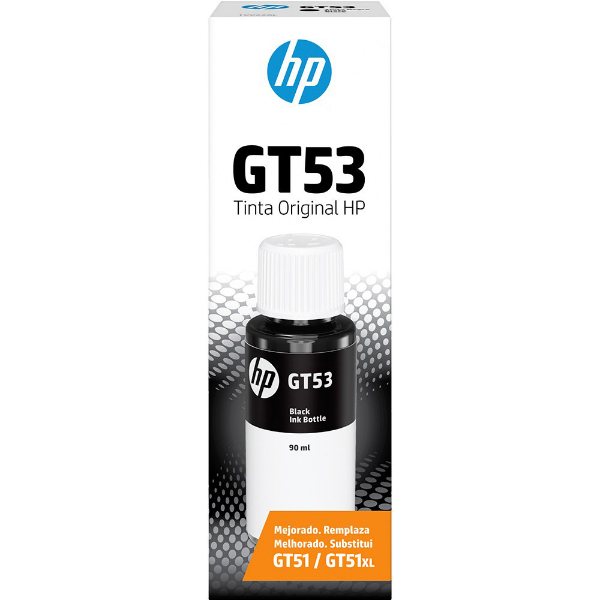 Imagem de GARRAFA DE TINTA HP INC GT-53 PRETO 1VV22AL