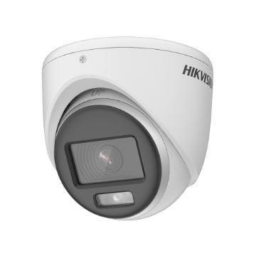 Imagem de CAMERA AN 2MP TURRET DOME FLEX 2.8MM PLASTICA SMART LIGHT 20M COLORVU DWDR 3D DNR DS-2CE70DF0T-PF HIKVISION