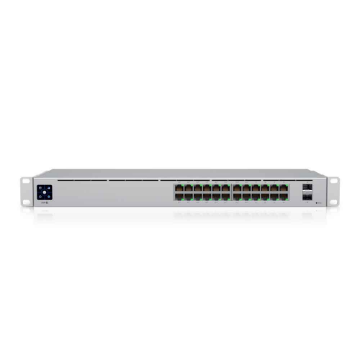 Imagem de SWITCH UBIQUITI GERENCIAVEL 24 PORTAS GIGABIT + 02 SFP GIGA USW-24-POE RACK