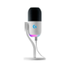 Imagem de MICROFONE LOGITECH P/ JOGOS YETI GX RGB LIGHTSYNC BRANCO - 988-000575