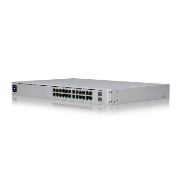 Imagem de SWITCH UBIQUITI GERENCIAVEL L3 24 PORTAS GIGABIT + 02 SFP+ DE 10GB USW-PRO-24-POE RACK