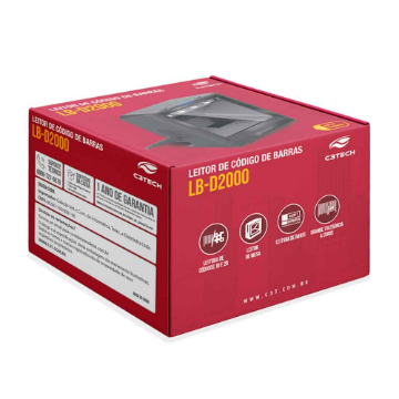 Imagem de LEITOR DE CODIGO DE BARRAS FIXO C3TECH 1D/2D USB LB-D2000BK