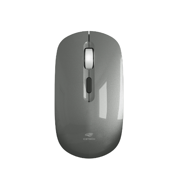 Imagem de MOUSE C3TECH SEM FIO RECARREGAVEL M-W80GY CINZA